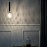 Frosted N transparent Ball Shade Postmodern Glass Ball Hanging Lamp