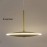 Luxury Round Led Chandelier Gold plated Suspended light