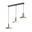 3 Units Head strip or round chassis Nordic Style Hanging Lamp 
