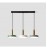 3 Units Head strip or round chassis Nordic Style Hanging Lamp 