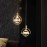 LED Crystal Chandelier Vintage Copper Bedroom Bedside Crystal Ball Pendant Lamp