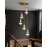Gold modern small chandelier lighting 5W LED Diamond Shape Pendant Lamp