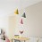 Pink Green Yellow Metal Hanging Iron Creative Linear Hanging lamp 
