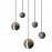Creative Concrete Planet Stylist Coffee Bar Restaurant Moon Shape Pendant Lamp