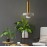 Bedside Lamp Small Chandelier Nordic Simple Terrazzo Hanging Lamp