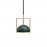 Simig lighting chinese style led bowl copper frame Pendant Lamp