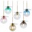 Glass Ball Hanging Living Room Restaurant Bedroom Color Ball Hanging Lamp
