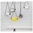 Modern Oval Ball Cafe spray painted glass chandeliers Fashion Hanging Lamp