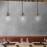 Home decorative clear shade kitchen lamps Glass Lampshade Suspended Light