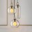 American glass single head small chandelier for kitchen lights Modern Hanging Lamp