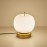 Luxury Gold Bases Glass Decorative Apple Style Bedside Table Lamp