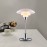Bedroom Bedside Nordic Chrome Glass Desk Light LED Glass Table Lamp