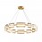 Indoor Lighting Luxury Ring Kitchen Island Copper Glass Modern Industrial Copper Pendant Chandelier Lamp