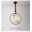 Nordic Restaurant Lamp Single Head Round Bedroom Bedside Lamp Crystal Bird Pendant Lamp