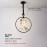 Nordic Restaurant Lamp Single Head Round Bedroom Bedside Lamp Crystal Bird Pendant Lamp