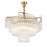American style decor modern luxury lighting glass brass Crystal Chandelier Pendant Light