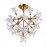 Creative Home LED Fixture for Living Dining Room Crystal Flower Chandelier Lamp