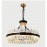 Hanging Lamp For Dinning Room Creative Circle Lamp Crystal Iron Chandelier Lamp