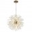 Modern stainless steel silver crystal ball Dandelion Style Chandelier Lamp