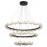 Postmodern Luxury Chandelier Aluminum Shape LED Ceiling Ring Crystal Chandelier Lamp