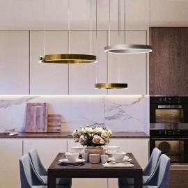 Creative C style Nordic dining room lamp modern office Ring LED Pendant Lamp