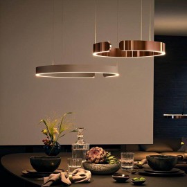 Creative C style Nordic dining room lamp modern office Ring LED Pendant Lamp