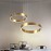 Creative C style Nordic dining room lamp modern office Ring LED Pendant Lamp