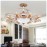 Postmodern European style Chandelier ceiling fan lamp