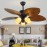 Five Leaves and lamps LED Chandelier Fan Light