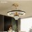 K9 Luxury crystal Chandelier LED Fan Light