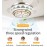Ceiling Fan Chandelier with Crystal modern fan light