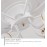 Modern tricolor luxury Living Room LED Fan Light